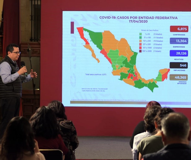 Suman 546 muertes por COVID-19 en México