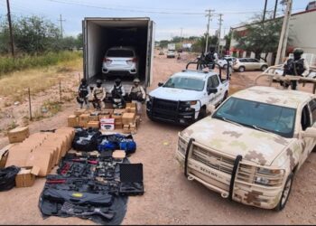 Ejército Mexicano y Policía Municipal de Tijuana aseguran más de media tonelada de posible metanfetamina en Baja California