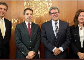 Para fortalecer relación México-España, Ricardo Monreal recibe al embajador hispano, Juan Dante Cuadrado