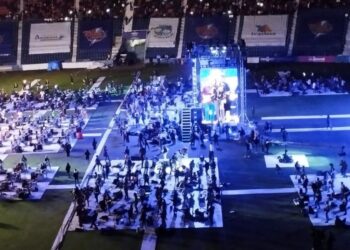 777 músicos arman la fiesta de rock más grande en el Estadio Azul