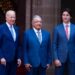 Recibe AMLO a Biden y Trudeau en Palacio Nacional