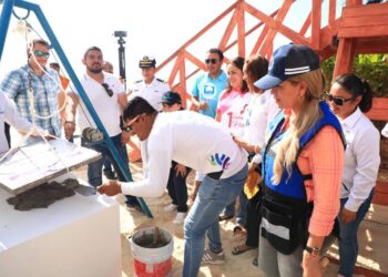 Lili Campos inició la construcción de la segunda playa inclusiva