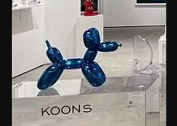 Mujer rompe por accidente una escultura de Jeff Koons de 42 mil dólares