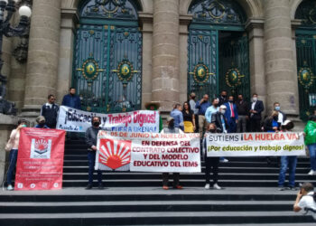 La huelga del IEMS por la política educativa neoliberal del gobierno de la CDMX