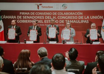 Tamaulipas y Senado firman convenio para la profesionalización de las y los servidores públicos