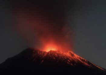 Gobierno de México, pendiente tras reciente actividad del volcán Popocatépetl
