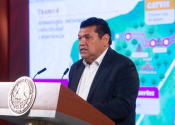 Primer convoy del Tren Maya llegará a Cancún el 8 de julio: Javier May