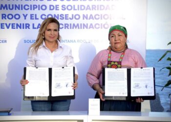Firman convenio para erradicar la discriminación en Solidaridad