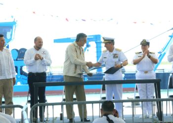 Arranca dragado del canal de navegación del Puerto del Norte de Tamaulipas