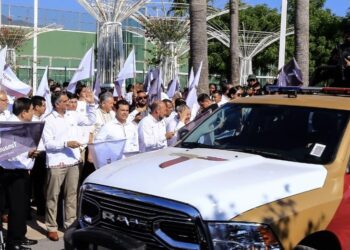 Entrega Gobernador Américo Villarreal cien patrullas más a la Guardia Estatal Tamaulipeca