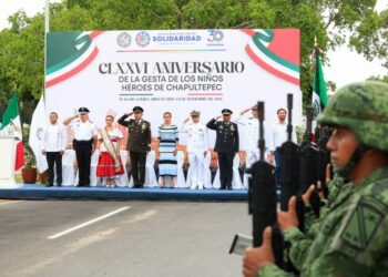 Solidaridad conmemoró el 176 aniversario de la Gesta Heroica de los Niños Héroes de Chapultepec