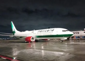 Llega primer avión de Mexicana de Aviación al AIFA