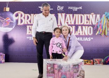 Benefician Gobierno del Estado y DIF Tamaulipas a más de 4 mil personas con brigada navideña en el altiplano