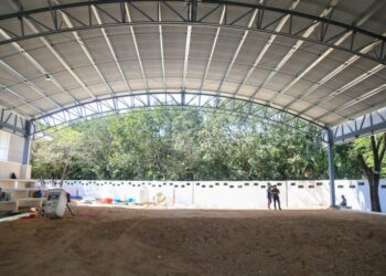 Constata Lili Campos avances en renovación de parque y domo