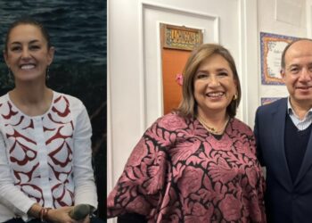 Fotografía de Felipe Calderón y Xóchitl refleja que la política de seguridad del Frente es la guerra: Sheinbaum