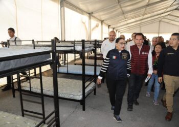 Supervisa Rosa Icela Rodríguez Centro de Atención a Migrantes en Reynosa