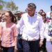 Sheinbaum y Américo Villarreal visitan a damnificados de Reynosa