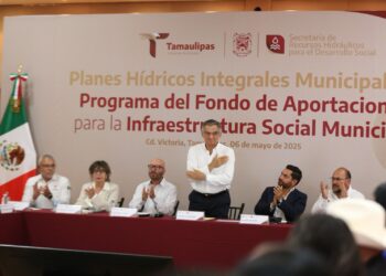 Impulsa Américo Villarreal proyectos municipales de infraestructura hídrica