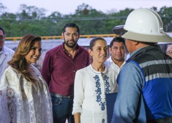 Sheinbaum y Mara Lezama recorren nuevo Hospital General de Felipe Carrillo Puerto