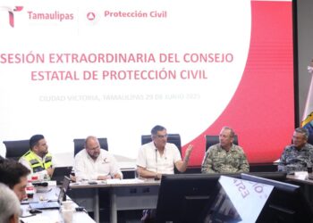 Ordena gobernador Américo Villarreal reforzar acciones preventivas ante tormenta Barry; se esperan fuertes lluvias