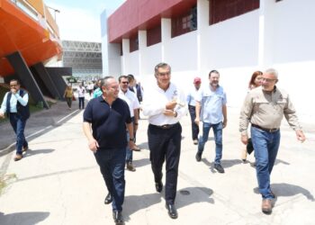 Supervisa Américo obras de infraestructura deportiva