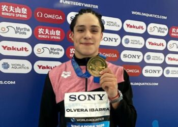 Sheinbaum felicita a Osmar Olvera por su oro en Mundial de Singapur 2025