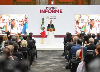 Américo Villarreal presente en el Primer Informe de Sheinbaum