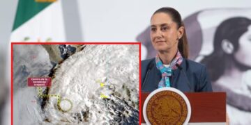 Sheinbaum informa: sin daños graves por el huracán “Lorena” en el Pacifico