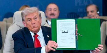 Trump proclama “la paz en Medio Oriente” en su soñada celebración del acuerdo sobre Gaza