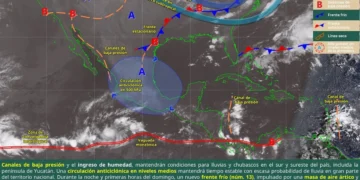Frente frío 13 provocará heladas, lluvias y fuertes vientos en el norte del país