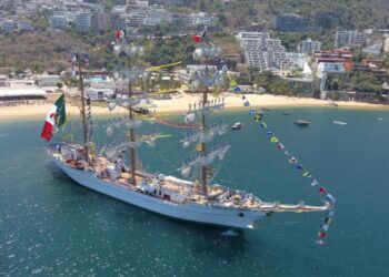 El Buque Escuela Cuauhtémoc vuelve a casa tras llevar a México por los mares del mundo