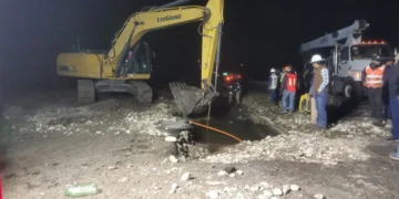 Atienden Gobierno de Tamaulipas y Conagua, accidente en Acueducto y garantizan abasto de agua en Victoria