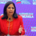 La Vicepresidenta de Venezuela Delcy Rodríguez; asegura que se desconoce el paradero de Maduro