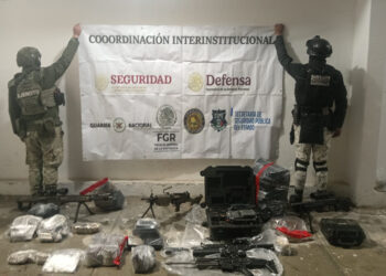 Aseguran arsenal, granadas y un dron en Guachochi; cuatro detenidos tras operativo conjunto