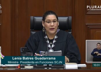 Lenia Batres asume presidencia provisional en la SCJN ante ausencia de Hugo Aguilar