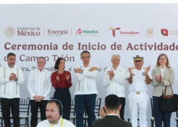 El futuro de Pemex está en Tamaulipas: arranca Campo Trión en Altamira