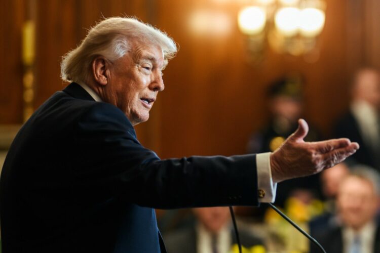 President Donald J. Trump attends the Friends of Ireland Luncheon at the U.S Capitol in Washington, D.C., Tuesday, March 17, 2026. (Official White House Photo by Daniel Torok)