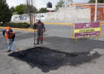 Avanza programa intensivo de bacheo con paso firme, lleva más cinco mil puntos atendidos