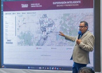 Continúan jornadas intensas de bacheo y trabajo coordinado en favor de los toluqueños