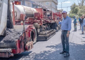 Va el Diablo Dragón por la transformación de la calle Benito Juárez, en San Mateo Oxtotitlán