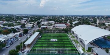 Fortalece Tamaulipas el Mundial Social con canchas deportivas