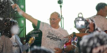 Más de 10 mil potosinos celebran triunfo histórico de México ante Chequia en Plaza del Carmen