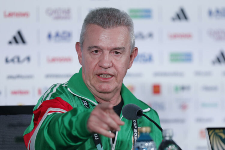 GR2250. CIUDAD DE MÉXICO (MÉXICO), 23/06/2026.- El seleccionador de México, Javier Aguirre, habla en una rueda de prensa este martes, previo al partido contra República Checa del Mundial de la FIFA 2026 en Ciudad de México (México). EFE/ Isaac Esquivel