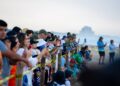 Disfrutan liberación de crías de tortuga lora en Playa Miramar
