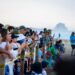 Disfrutan liberación de crías de tortuga lora en Playa Miramar