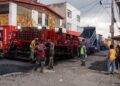 Inicia “Diablo Dragón” trabajos en la calle Juan Aldama en San Mateo Oxtotitlán