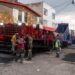 Inicia “Diablo Dragón” trabajos en la calle Juan Aldama en San Mateo Oxtotitlán