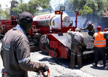 Con trabajo en equipo, Ricardo Moreno logra el programa de pavimentación más importante en la historia de Toluca