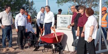 Gobierno de Américo coloca primera piedra de Estación Segura Parque Cultural “La Escondida” en Reynosa