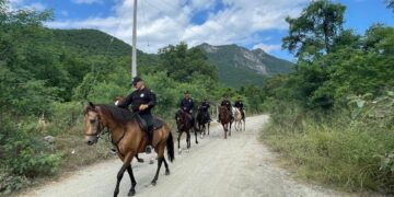Agrupamiento Montado de la Guardia Estatal refuerza vigilancia en zonas de difícil acceso